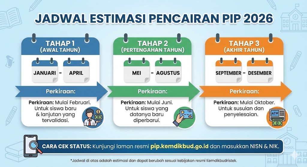 PIP 2026 Kapan Cair? Ini Jadwal Resmi Pencairan dan Panduan Cek Status Penerima Terbaru